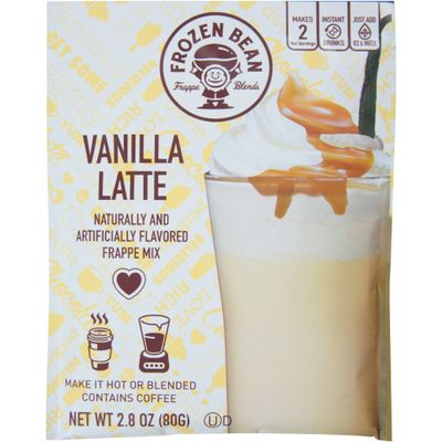 Frozen Bean Vanilla Latte Frappe Mix, 2.8 Ounces (Pack of 4)