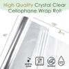 Craft And Party Clear Cellophane Wrap Roll, 40" X 100ft Cellophane, Gift Wrap Roll - Not Folded view 3