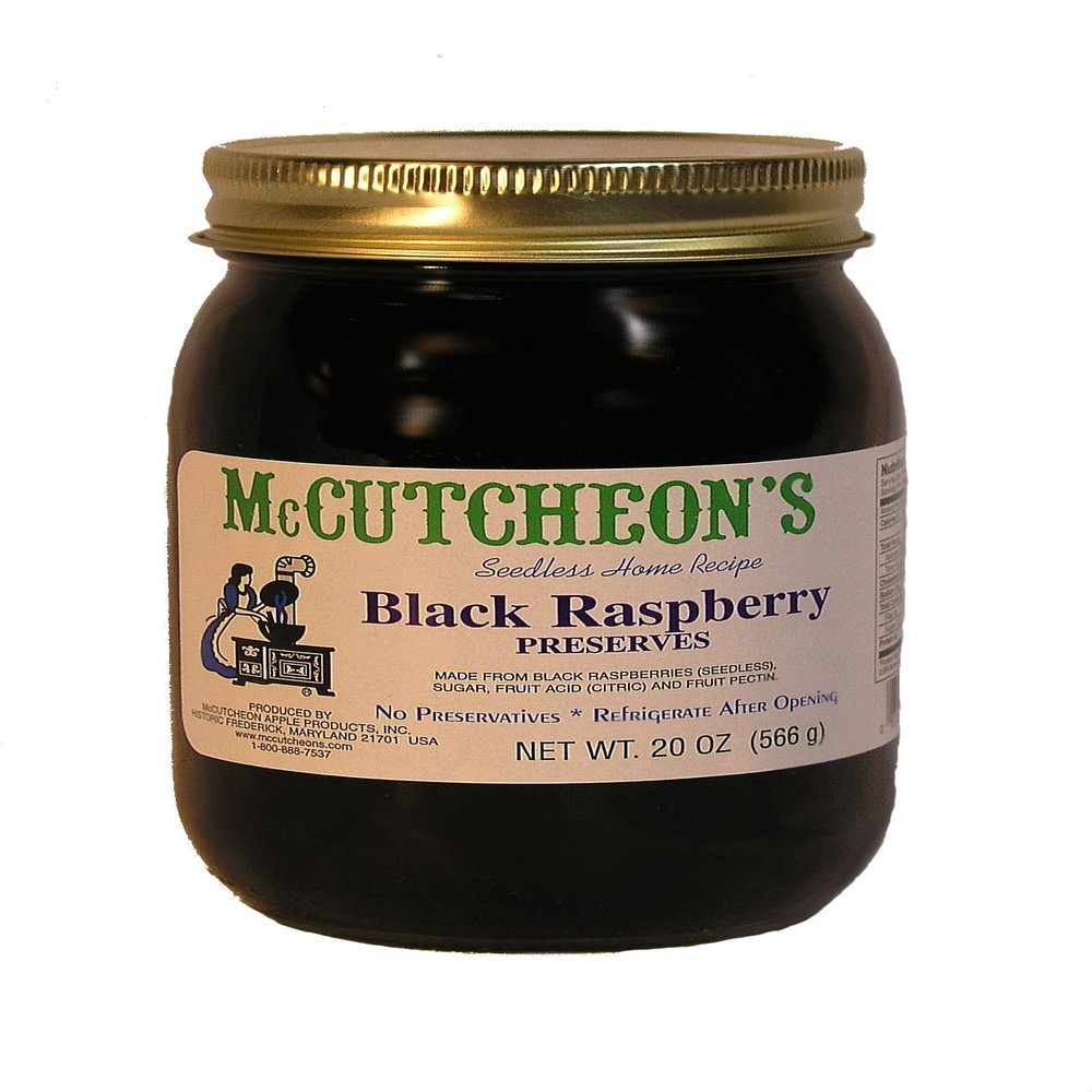 MCCUTCHEON Black Raspberry Preserve, 19 OZ