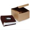 A1BakerySupplies Pinestripe Kraft Gift Boxes 25 Pack (8In X 8In X 4In) view 1