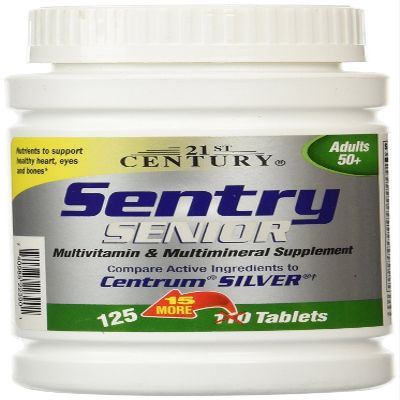 21st Century Sentry Senior 50+ Tablets 125 Ct (6 Pack)