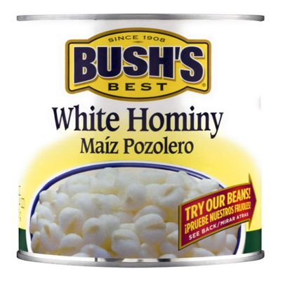 BUSH'S BEST White Hominy, 30 oz