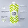 Shake It Out  Collapsible Shaker Bottle for Protein Shakes, Supplements - 12 Ounce Reusable, Recyclable, Travel Bottle (Lime/White, Single) view 3