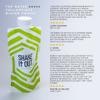 Shake It Out  Collapsible Shaker Bottle for Protein Shakes, Supplements - 12 Ounce Reusable, Recyclable, Travel Bottle (Lime/White, Single) view 4