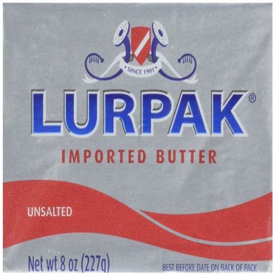 Lurpak Imported Butter, Bars, 8 oz (Unsalted)