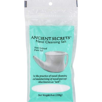 2Pack! Ancient Secrets Nasal Cleansing Pot Salt - 8 oz