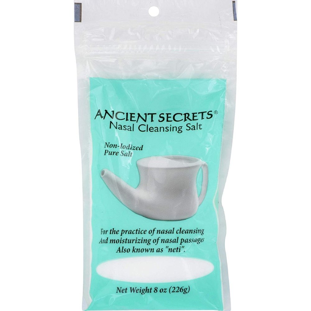 2Pack! Ancient Secrets Nasal Cleansing Pot Salt - 8 oz