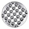 7.5" Round Grid Cigar Ashtray, Stylish, Functional, Silver view 4