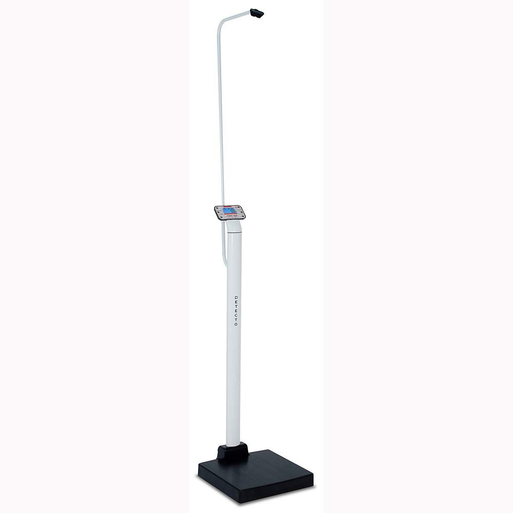 Detecto APEX Digital Scale with Mechanical Height Rod & AC Adapter