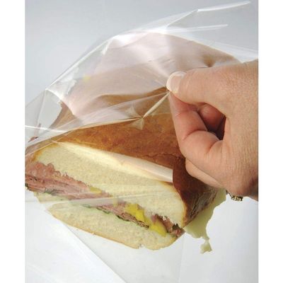 .80 Gauge BOPP Plastic Clear Film Wrap - 12"L x 12"W, 1000 per Case