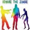 1/4 Sheet - Halloween Party Scary Zombies - Edible Cake/Cupcake Party Topper - D21636 view 1