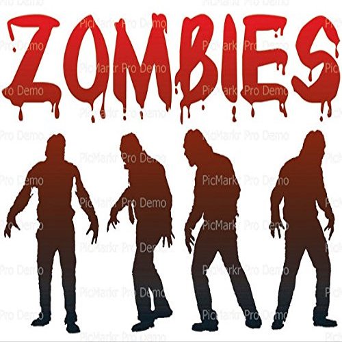 6" Round - Halloween Party Scary Zombies - Edible Cake/Cupcake Party Topper - D21633