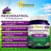aSquared Nutrition Natural Resveratrol with Red Wine Extract - 180 Capsules - Trans Resveratrol Antioxidant Supplement Pills for Pure Heart Health - Extra Strength Trans-Resveratrol view 2