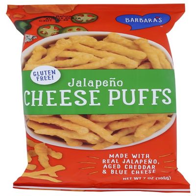 Barbara's Bakery, Cheese Puffs, Jalapeo, 7 oz (198 g) Barbara's Bakery, Cheese Puffs, Jalapeo, 7 oz (198 g) - 2pcs_AB