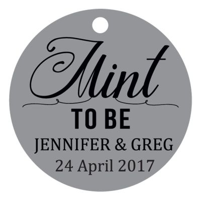 100 PCS Mint to Be Customized Hang Tags Personalized Round Wedding Favor Gift Paper Tags