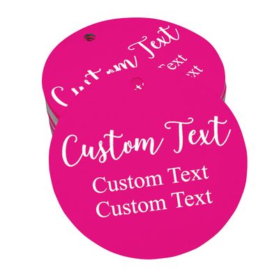 100 PCS Custom Made Any Text Hang Tags Round Shape Personalized Wedding Favor Gift Tags
