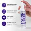 2Toms StinkFree Shoe Odor Eliminator Spray, Removes Odors Caused by Sweat in Shoes, Sneakers, Cleats, Boots & Gear, 8 Ounces, 2 Bottles view 3