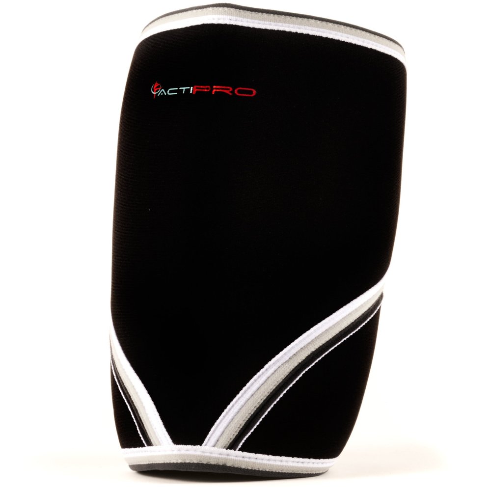 ActiPro Knee Brace - 7mm Neoprene Black  Compression & Support for Weightlifting, Powerlifting, Crossfit  Relieves Pain (Small)