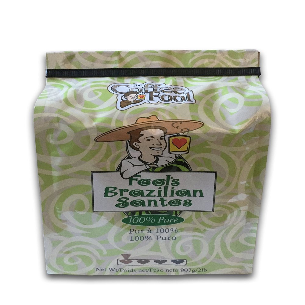 Coffee Fools Brazilian Santos, 2 Pound (Powder (Turkish))