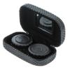 Ron's Optical Hard Mod Black and White Polka Dot with Interior Mirror Contact Lens Travel Case view 3