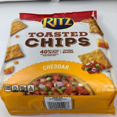 Ritz Toasted Chips, Cheddar 8.1 Ounce ( 2 PACK)