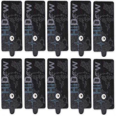 HiDow 5 Pair Snap on TENS Unit Stim Electrodes Pads | Premium Quality Electrode Pads for Hi-Dow Compatible with Any TENS EMS Units 3.5m Snap on