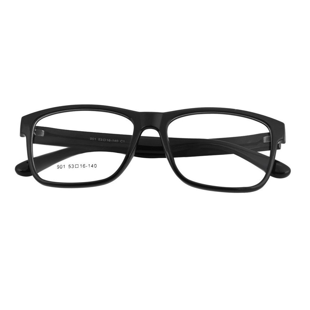 Bi Tao Gloss Black Frame Reading Glasses 2.50 Strengths Men Women Large Frame Reading Eyeglasses