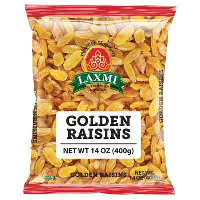Laxmi All-Natural Sweet Gold Raisins - 400gm