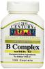21st Century B Complex with Vitamin C Tablets, 100-Count (3 Pack) view 1