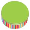 Scott's Cakes White Chocolate Covered Lemon Oreos in a Mini Rainbow Stripes Tin view 2