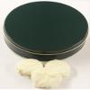 Scott's Cakes White Chocolate Covered Lemon Oreos in a Mini Solid Green Tin view 1