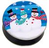 Scott's Cakes Dark Chocolate Covered Cool Mint Oreos in a Large Whimsical Snowman Tin view 2