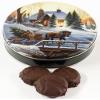 Scott's Cakes Dark Chocolate Covered Cool Mint Oreos in a Large Heading Home Tin view 1