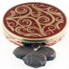 Scott's Cakes Dark Chocolate Covered Cool Mint Oreos in a Large Golden Swirl Tin view 1