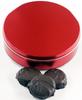 Scott's Cakes Dark Chocolate Covered Cool Mint Oreos in a Large Metallic Red Tin view 1