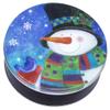 Scott's Cakes Dark Chocolate Covered Cool Mint Oreos in a Large Top Hat Snowman Tin view 2