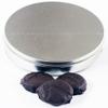 Scott's Cakes Dark Chocolate Covered Cool Mint Oreos in a Large Solid Platinum Tin view 1