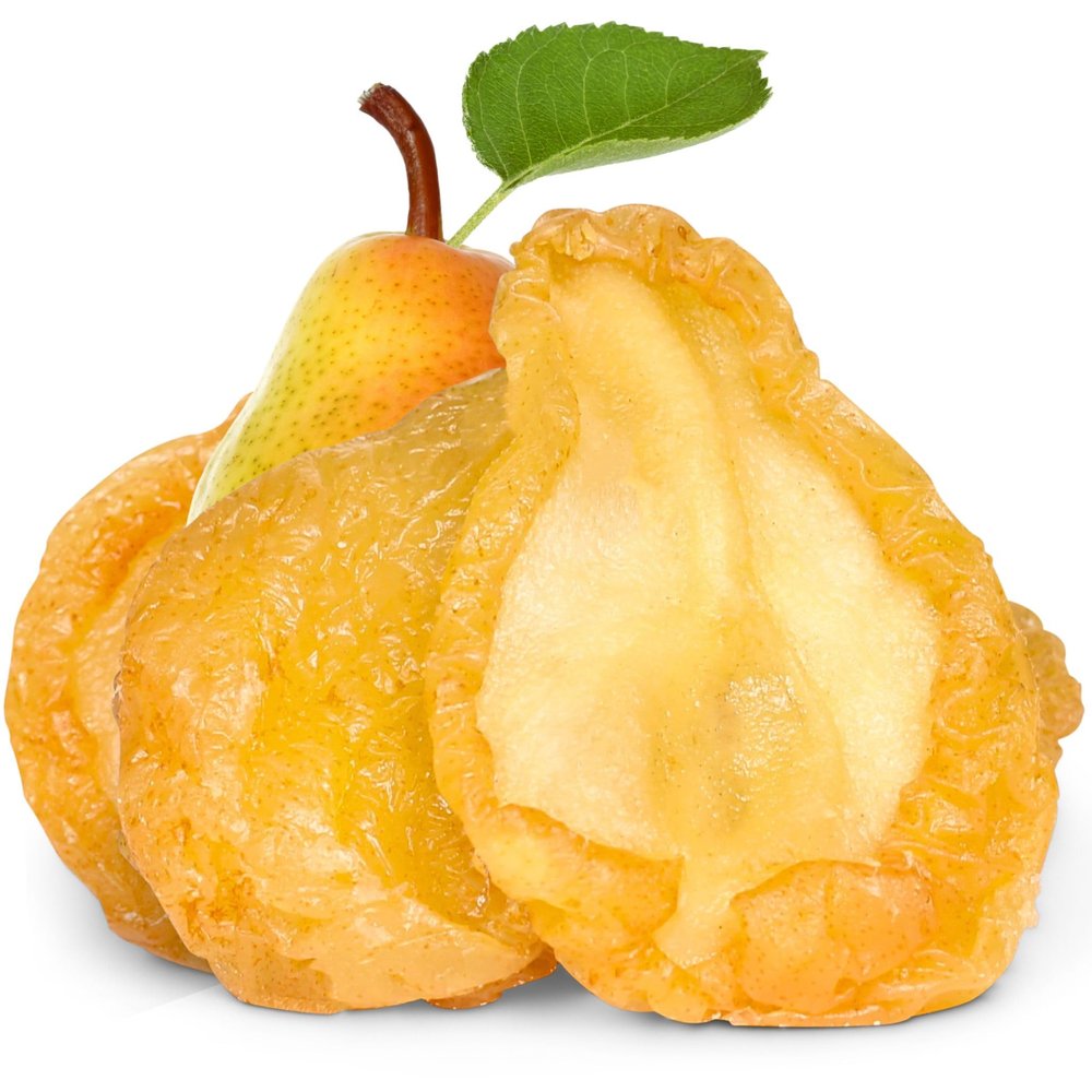 Dried Pears by It's Delish, 1 Lb (16 Oz) Bag | Fancy California Pear Slices No Sugar Added | Healthy Dried Fruit Snack Food Naturally Sweet Moist and Chewy Dry Fruit Snacks | Vegan, Kosher