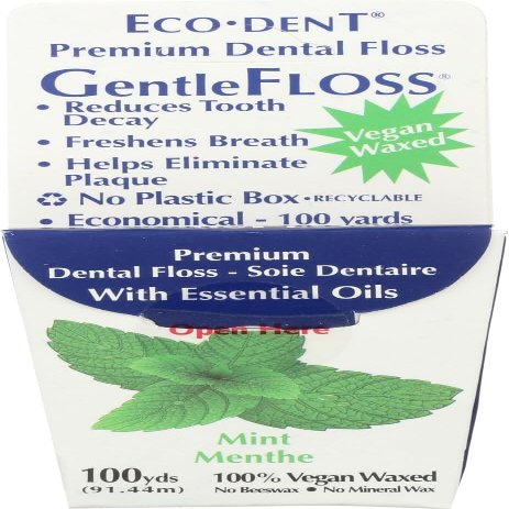 Eco-Dent GentleFloss Premium Dental Floss Mint - 100 Yards - Case of 6 , Eco-Dent , Oral Care, Health & Beauty