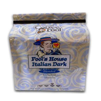Coffee Fools House Italian Dark, 2 Pound (Powder (Turkish))