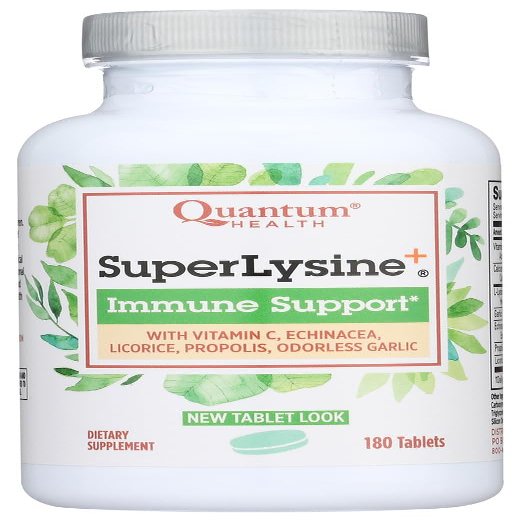 Super Lysine Plus+ 180 Tabs (Advanced Formula Lysine+) (Pack of 3) by Quantum