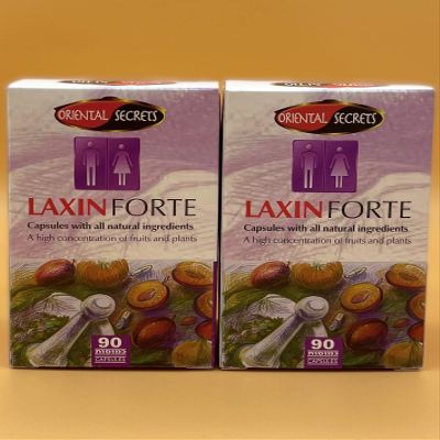 180 capsules of Laxin Forte Kosher Regular Bowel Movment Oriental Secrets by Laxin Forte
