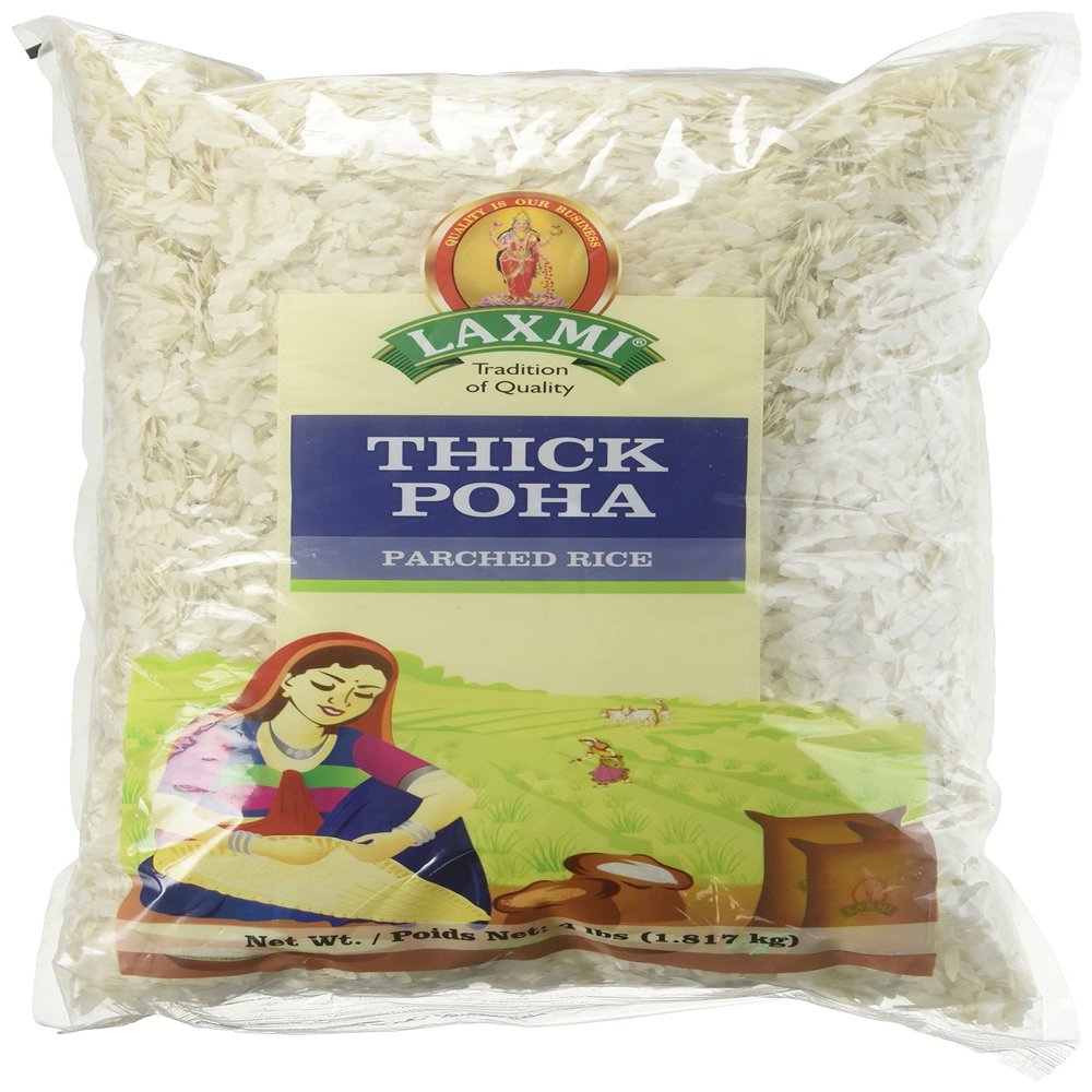Laxmi Ready-To-Eat Flattened Thick Poha - 4lbs