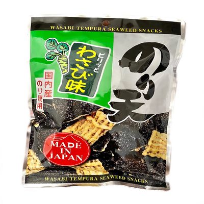 Arare Wasabi Tempura Seaweed Snacks 1.41 ounce (40g)
