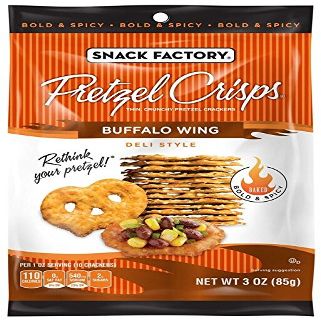 Snack Factory Pretzel Crisps, Buffalo Wing, 3 Ounce