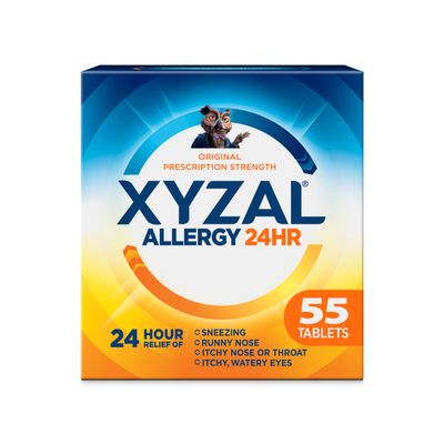 Xyzal Adult 24-Hour Allergy Relief Tablets, 5 mg, 55-Count