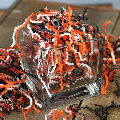 8 Ounces of Halloween Paper Crinkle Shred Basket Filler for Gift Wrap, Embellishing & Crafting