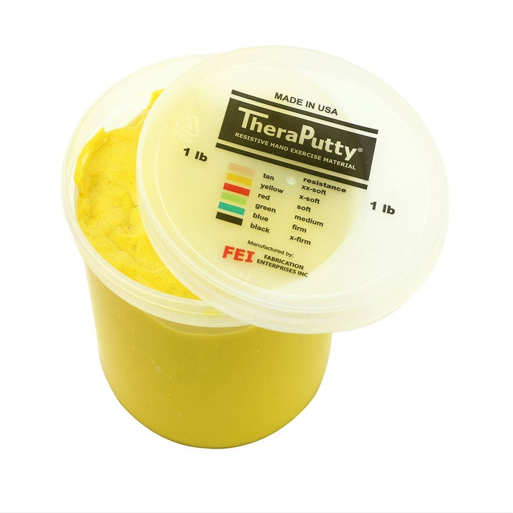 Cando Glitter Theraputty X-Soft Yellow 1lb
