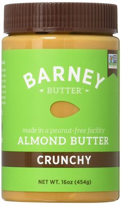 Barney Butter Almond Butter, Crunchy, 16 Ounce (Pack of 3)
