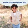 Fun and Function - Weighted Explorers Vest - Safari Style Weighted Vest for Kids with Sensory Needs - For Boys, Girls & Toddlers - Medium view 2